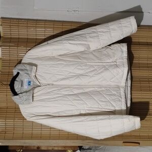 Columbia Women's Snowmelt Valley Lined Cream Quilted Jacket Size L